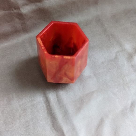 Firey Red and Orange Make-up Brush Holder - Picture 6 of 8